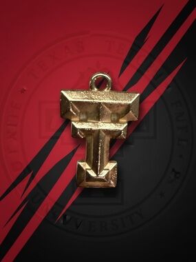 Retired James Avery 14K Gold Texas Tech Double T Charm 585 Vintage HTF